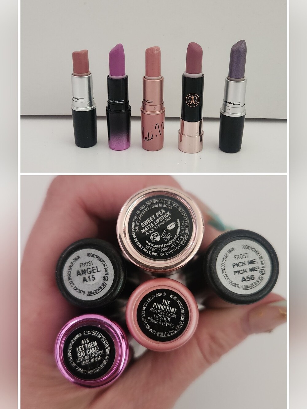 Mac Lipstick Bundle- Nicki Minaj Pink Print, Let Them Eat Cake Etc.